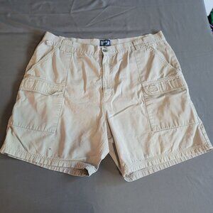 Harbour One Cargo Shorts Mens 37* Tan Brown Outdoor Fishing Hiking Summer Cotton